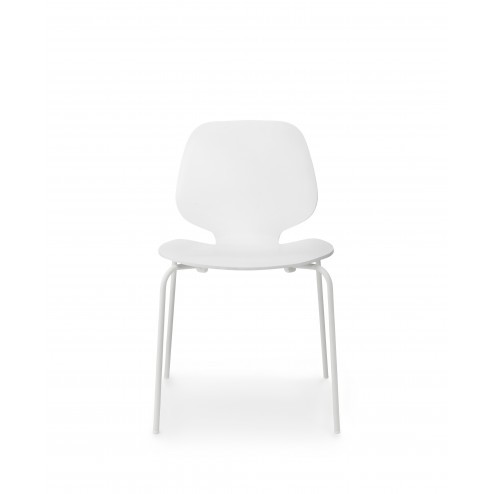 NORMANN COPENHAGEN MY CHAIR SET VAN 4 WIT/WIT cm 50 x 53 x h80