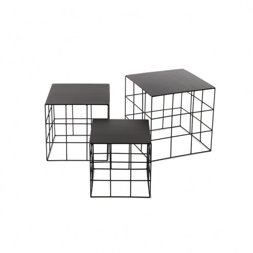 ATIPICO RETON 3 TAFELS ZWART VIERKANT