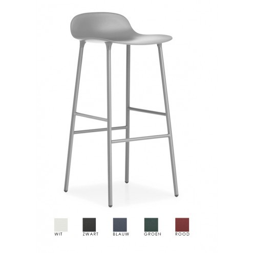 NORMANN COPENHAGEN FORM BARSTOEL SET VAN 2 cm 44 x 44 x h87