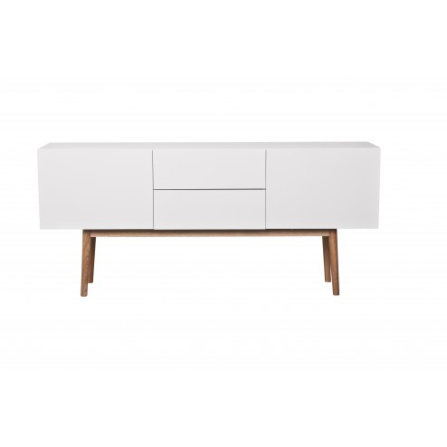 ZUIVER HIGH ON WOOD 2DR 2DO WIT cm 160 x 40 x h71,5