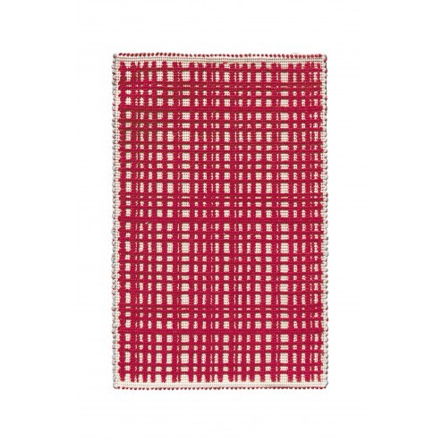 ILARIA.I TAPIJT TARTAN ROOD cm 60 x 100