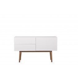 ZUIVER HIGH ON WOOD 2DR 1DO WIT cm 120 x 40 x h71,5
