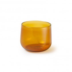 ATIPICO CRUDO GLAS PER SET VAN 4 GEEL KLEIN cm dia9/8 x h7