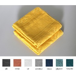 VIVARAISE ZOE HANDDOEK TOURNESOL set van vier cm 50 x 100