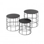 ATIPICO RETON 3 TAFELS ZWART ROND