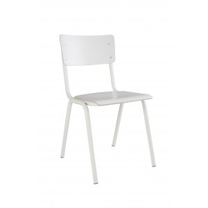 ZUIVER BACK TO SCHOOL STOEL SET VAN 4 WIT cm47 x 43 x h83 