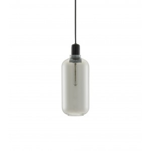 NORMANN COPENHAGEN AMP LAMP LARGE SMOKE/ZWART cm dia11,2 x h26