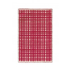 ILARIA.I TAPIJT TARTAN ROOD cm 60 x 100