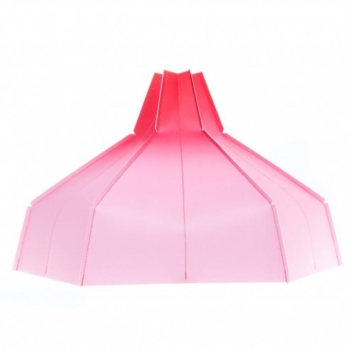 TINY MIRACLES PAPIEREN LAMP VOOR TE VOUWEN WIT ROZE TINTEN