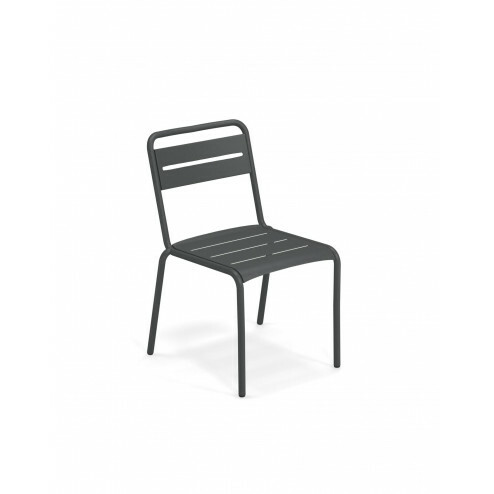 Stoel Emu star zwart - set van vier