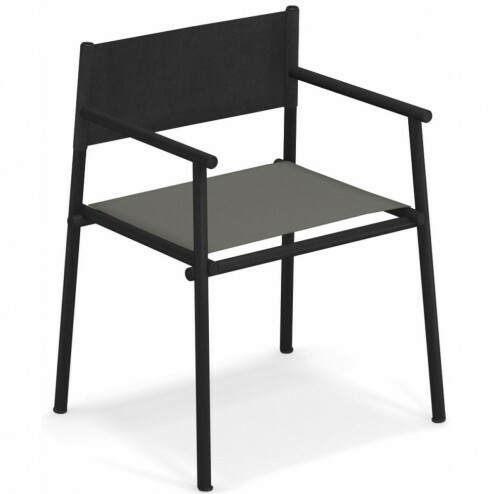 Armchair Emu terramare zwart/grijs - set van twee