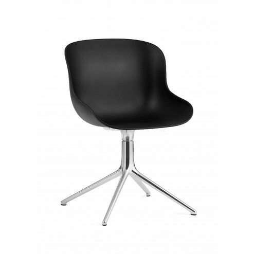 Stoel Hygg swivel zwart aluminium