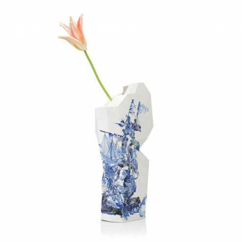 TINY MIRACLES vaas cover delft blauw figuren groot