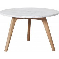 ZUIVER WHITE STONE TAFEL LARGE MARMER cm dia50 x h32