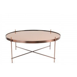 ZUIVER CUPID TAFEL XXLARGE KOPER cm dia82,5 x h35