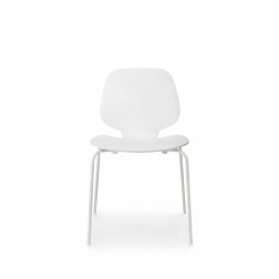 NORMANN COPENHAGEN MY CHAIR PER SET VAN 4 WIT/WIT cm 50 x 53 x h80