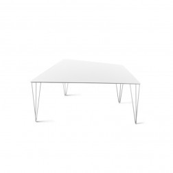 ATIPICO CHELE TAFEL WIT TRAPEZIUM  cm 68 x 43 x h30