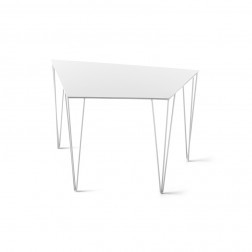 ATIPICO CHELE TAFEL WIT TRAPEZIUM  cm 59 x 38 x h40