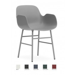 NORMANN COPENHAGEN FORM ARMSTOEL SET VAN 2 cm 52 x 56 x h78