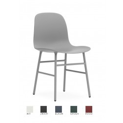 NORMANN COPENHAGEN FORM STOEL SET VAN 2 WIT cm 52 x 48 x h78