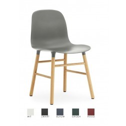 NORMANN COPENHAGEN FORM STOEL EIKEN POTEN SET VAN 2 cm 52 x 48 x h78