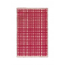 ILARIA.I TAPIJT TARTAN ROOD cm 60 x 100