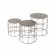 ATIPICO RETON TAFELS TAUPE ROND SET VAN 3
