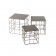 ATIPICO TAFELS RETON TAUPE VIERKANT SET VAN 3