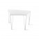 ATIPICO CHELE TAFEL WIT TRAPEZIUM  cm 59 x 38 x h40
