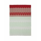 NORMANN COPENHAGEN EKKO PLAID ROOD/MUNTGROEN cm 130 x 180